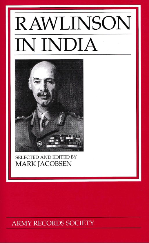 Vol. 19: Rawlinson in India