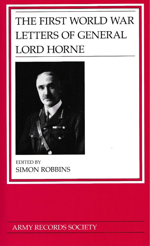 Vol. 29: The First World War Letters of General Lord Horne
